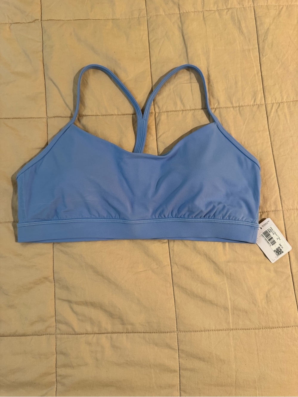 New with tags lululemon Flow Y bra Senatra Blue size 14